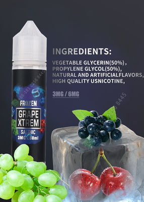 FCC material de la nicotina del jugo 6mg 11mg 12mg del OEM 2.029OZ Vape