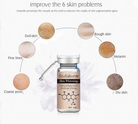 Solución de mesoterapia Ampola de microagujas Suero antienvejecimiento blanqueador de la piel Serio de pluma