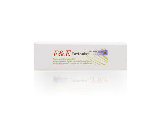 Crema permanente poner crema entumecida de la lidocaína del maquillaje del tatuaje de F&E 30g para el tatuaje Microneedling del labio de la ceja del maquillaje de Pemanent
