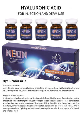 Blanqueando la piel meso del suero de la terapia que aligera las inyecciones ácidas hialurónicas 5ml antienvejecedoras