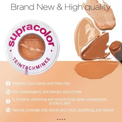 Fundación de maquillaje a prueba de protector facial