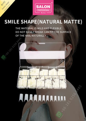 La sonrisa forma la calidad de Matte False Nail Tips High que la mitad de encargo del clavo inclina la extremidad de la manicura para el clavo Art Salon