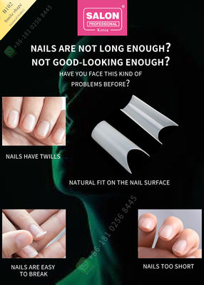 La sonrisa forma la calidad de Matte False Nail Tips High que la mitad de encargo del clavo inclina la extremidad de la manicura para el clavo Art Salon