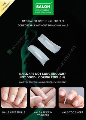 Extremidades extralargas de acrílico falsas de la cubierta de Eagle Month Nail Tips French de la belleza del salón medias