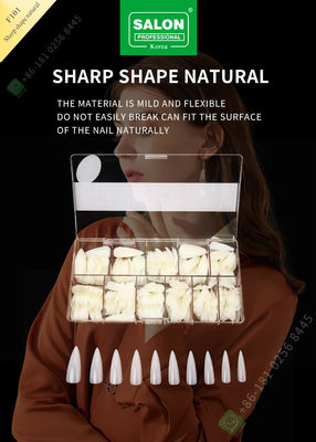 extremidades agudas de señora Artificial Nails Half de la forma 500pcs y clavo falso de la cubierta completa