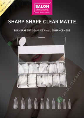 el sostenido 500pcs forma extremidades de los clavos falsos de Matte Lady French Style Artificial medias y el clavo falso de la cubierta completa