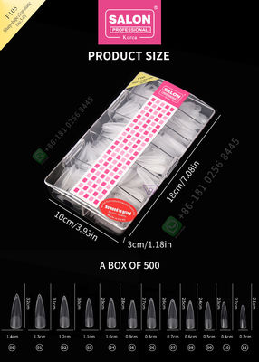 extremidades de 500pcs Matte Lady Artificial Half Nail y clavo falso de la cubierta completa
