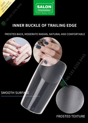 El cuadrado del olor de la fruta del ABS forma extremidades de los clavos falsos de Matte Lady French Style Artificial medias y el clavo falso de la cubierta completa