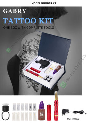 Máquina Kit For Body Permanent Makeup del tatuaje de la batería recargable
