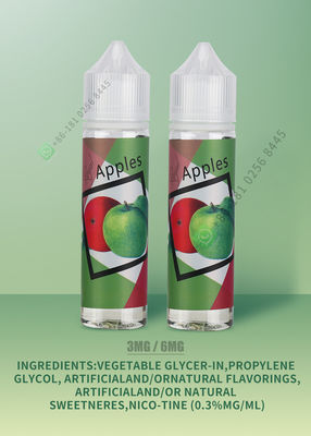 FCC 3mg 6mg E-Liquid Vape Juice Vaping Liquid 24 meses de vida útil