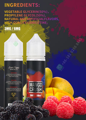 50 ingredientes puros líquidos del E-jugo 60ml el 100% de Vape de los sabores para la pluma de Vape