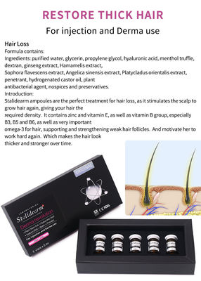 OEM Stalidearm Reparación del cabello Suero Crecimiento del cabello Anticaída del cabello Mesoterapia Suero Inyección 5ml