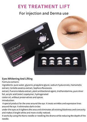 Sero de inyección líquido de alta calidad para acrecentar la piel para blanquear y levantar los ojos Con un volumen de 5 ml