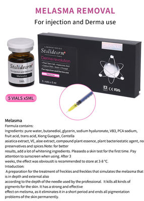 Conjunto de inyección de 5 ml de suero anti-melasma líquido con personalización OEM