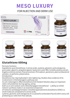 Glutatión MESO LUXURY Mesoterapia Inyección Suero Reforzador de la piel Aclarador Hidratante Antidedad Blanqueador