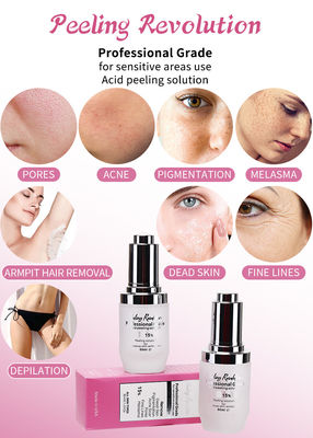 30 ml de suero para pelar la piel / conjunto de líquido de calidad profesional para solución de exfoliación de la piel facial