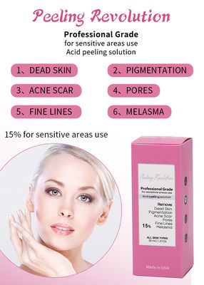 30 ml de suero para pelar la piel / conjunto de líquido de calidad profesional para solución de exfoliación de la piel facial