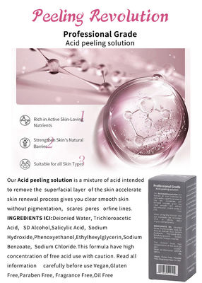 Sero de exfoliación de la piel de calidad profesional Set de productos para el cuidado de la piel limpieza reparación de la piel revitalizar solución exfoliante