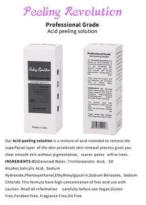 Conjunto de suero de exfoliación facial de calidad profesional para solución de peeling de piel