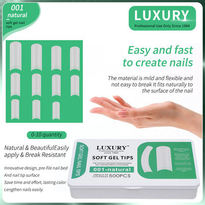 Consejos profesionales de uñas de gel suave de larga duración para la extensión de uñas en el salón de arte