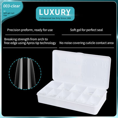 Consejos de uñas de gel suave 500PCS/caja uñas acrílicas Presión en las uñas para diseño de arte de uñas herramientas de manicura