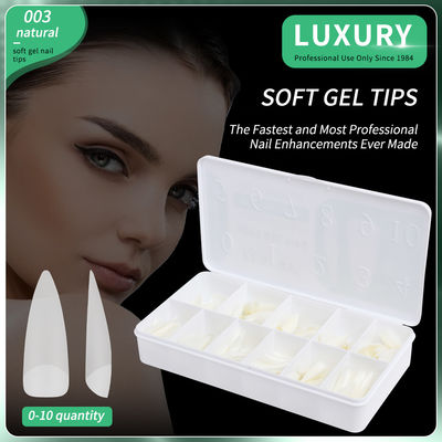 Consejos de uñas de gel suave 500PCS/caja uñas acrílicas Presión en las uñas para diseño de arte de uñas herramientas de manicura
