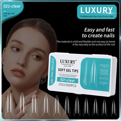 Nuevo Estilo Estillo Medias cubiertas de uñas falsas Consejos de uñas artificiales para el diseño de arte de uñas