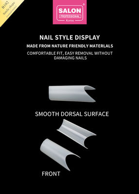 Presión cuadrada larga en las uñas para las extensiones de uñas perfectas