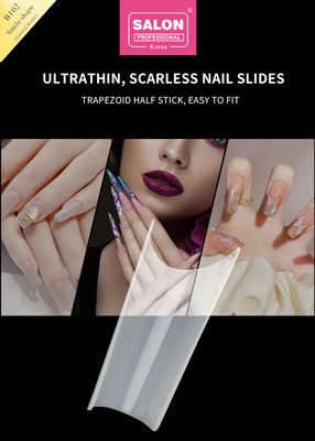 Presión cuadrada larga en las uñas para las extensiones de uñas perfectas