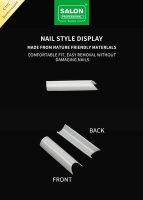 Cuadrado de cubierta completa Ultra delgado ABS Falsa Uña para Salón de la Uña Extensiones fácil de bricolaje Arte de las uñas en casa