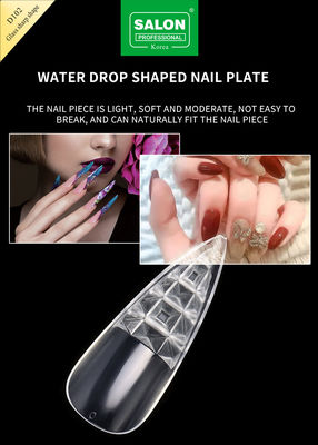 Long Sharp forma de uñas falsas punta ultra delgado Gel suave de cubierta completa uñas falsas 12 tamaños