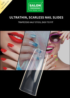 Uñas profesionales con cubierta completa ABS transparente boca de águila transparente en 12 tamaños para DIY manicura salón