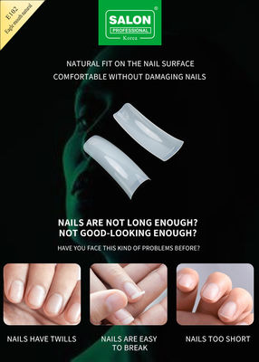 Cubierta completa Boca de águila Gel natural suave uñas falsas Diseños de uñas artificiales