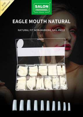 Cubierta completa Boca de águila Gel natural suave uñas falsas Diseños de uñas artificiales