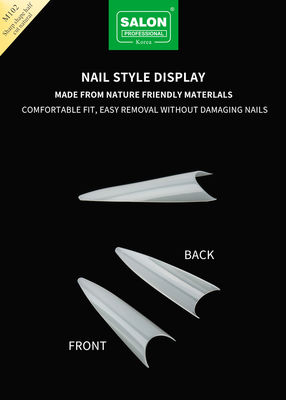 Consejos de uñas de forma aguda 500 PCS Kit de uñas falsas de acrílico natural para extensiones de uñas