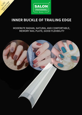 Consejos de media cubierta Kit de accesorios de manicura sin costuras Extensiones de uñas ultrafinas Arte de uñas DIY