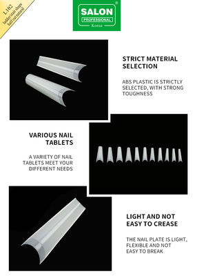 Consejos de media cubierta Kit de accesorios de manicura sin costuras Extensiones de uñas ultrafinas Arte de uñas DIY