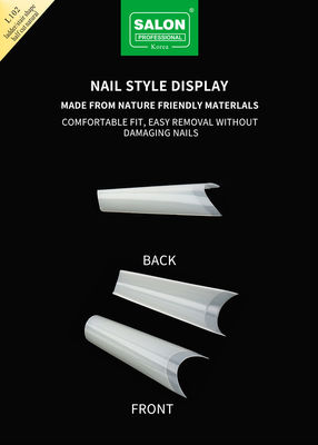 Consejos de media cubierta Kit de accesorios de manicura sin costuras Extensiones de uñas ultrafinas Arte de uñas DIY