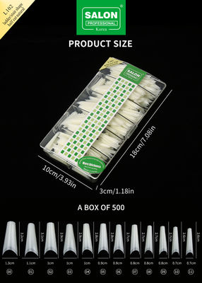Consejos de media cubierta Kit de accesorios de manicura sin costuras Extensiones de uñas ultrafinas Arte de uñas DIY