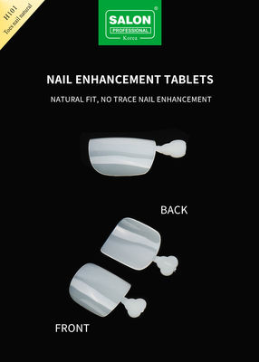 Uñas artificiales de acrílico falso de cubierta completa de color natural Uñas falsas del pie Uñas del pie