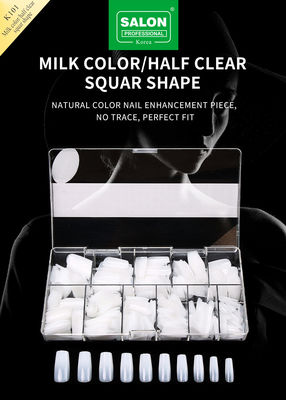 500pcs/Box ABS Salón profesional de uñas falsas para el arte de las uñas DIY
