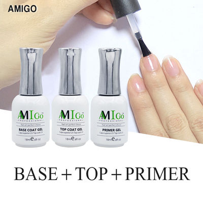 Kit de esmalte de uñas Amigo Gel 18ml Semi-permanente de remojo UV / LED para uñas de salón