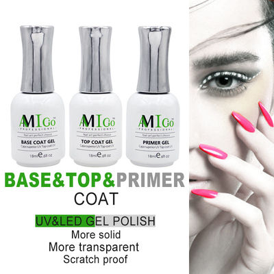 Kit de esmalte de uñas Amigo Gel 18ml Semi-permanente de remojo UV / LED para uñas de salón