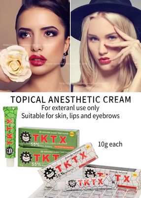 TKTX Crema para adormecer 10g Crema anestésica para tatuajes a base de agua sin grasa con entrega rápida de 3 a 7 días