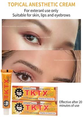 TKTX Crema para adormecer 10g Crema anestésica para tatuajes a base de agua sin grasa con entrega rápida de 3 a 7 días