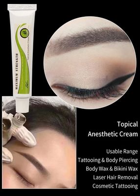 Crema anestésica para tatuajes de 10 g para alivio del dolor durante 3-4 horas con un grosor de 2-3 mm y aplicación de 50-60 minutos