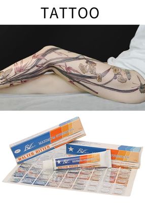 Crema anestésica para tatuajes de maquillaje semipermanente OEM/ODM no grasa de 10 g, alivio rápido del dolor