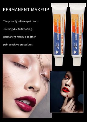 Crema anestésica para tatuajes de maquillaje semipermanente OEM/ODM no grasa de 10 g, alivio rápido del dolor
