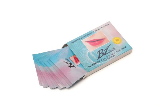 12 Parches/Caja Parche Adormecedor para Labios No Desechable con Efecto Real para Alivio del Dolor y Adormecimiento Rápido