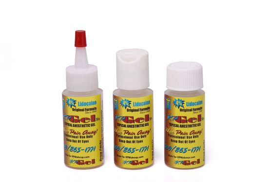 Crema anestésica tópica para tatuajes con lidocaína al 2% y tetracaína al 1,5% para uso profesional